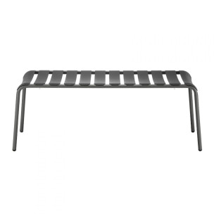 Вулична алюмінієва лавка Stecca 8 Dark Grey